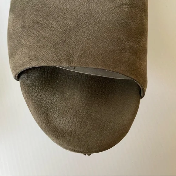 Eileen Fisher Iris Women’s Size 9 Gray Pewter Suede Open Toe Sandals Comfort - Picture 9 of 13